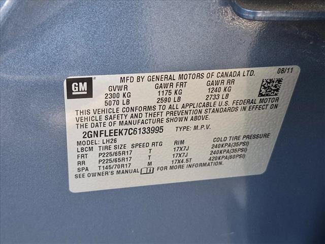 Used 2012 Chevrolet Equinox LT AWD/4WD image 14