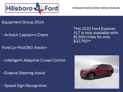 Certified 2022 Ford Explorer XLT w/ Equipment Group 202A AWD/4WD image 9
