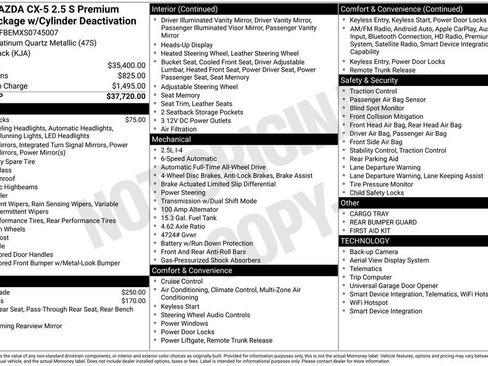 New 2025 MAZDA CX-5 AWD 2.5 S w/ Premium Plus Pkg image 36