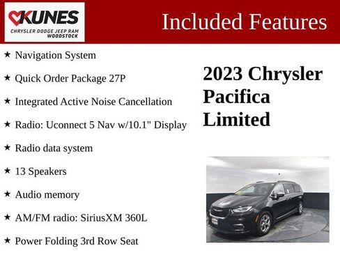 Used 2023 Chrysler Pacifica Limited FWD image 3
