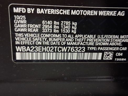 New 2026 BMW 740i 740i w/ Premium Package image 16