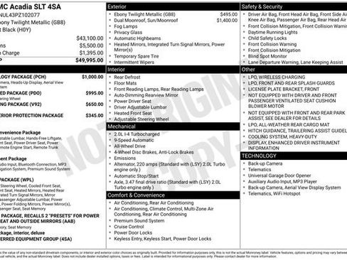 Used 2023 GMC Acadia SLT w/ Technology Package image 3