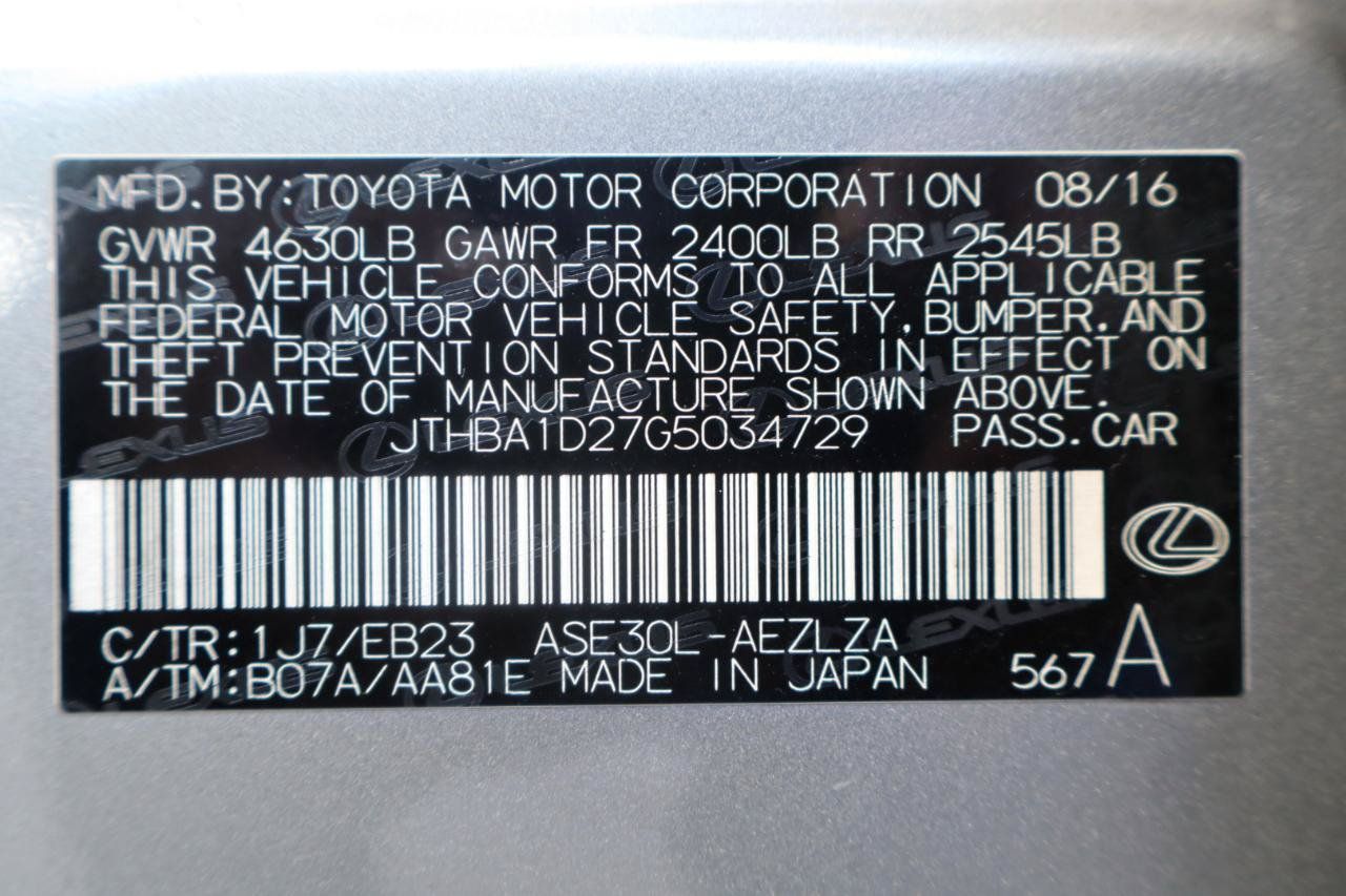 Used 2016 Lexus IS 200t w/ F Sport Package RWD image 36