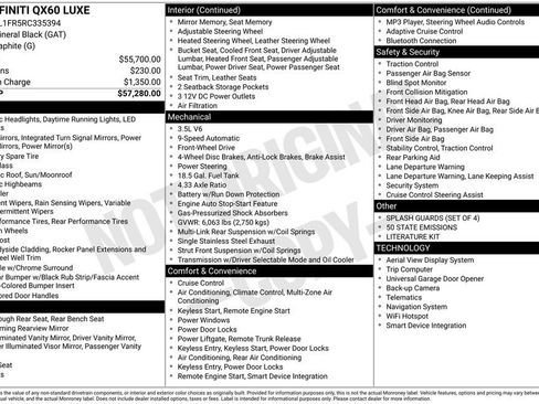 Used 2024 INFINITI QX60 Luxe image 43