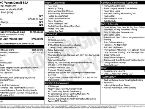 Used 2026 GMC Yukon Denali w/ Sun & Power Step Package AWD/4WD image 82