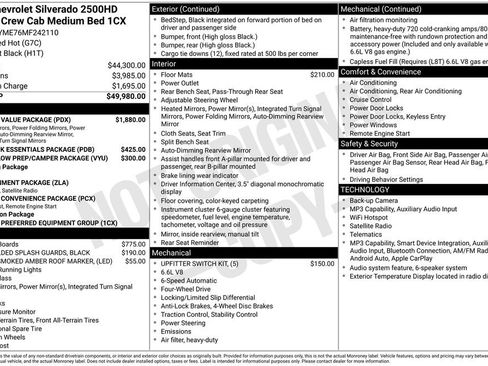 Certified 2021 Chevrolet Silverado 2500 Custom w/ Custom Value Package AWD/4WD image 25