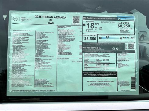 New 2025 Nissan Armada SL w/ Captain's Chari Seat Package image 19