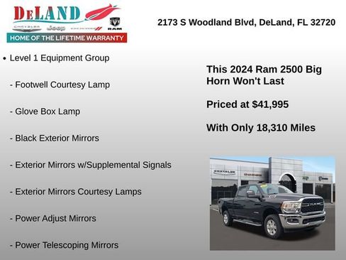 Used 2024 RAM 2500 Big Horn w/ Bed Utility Group image 12