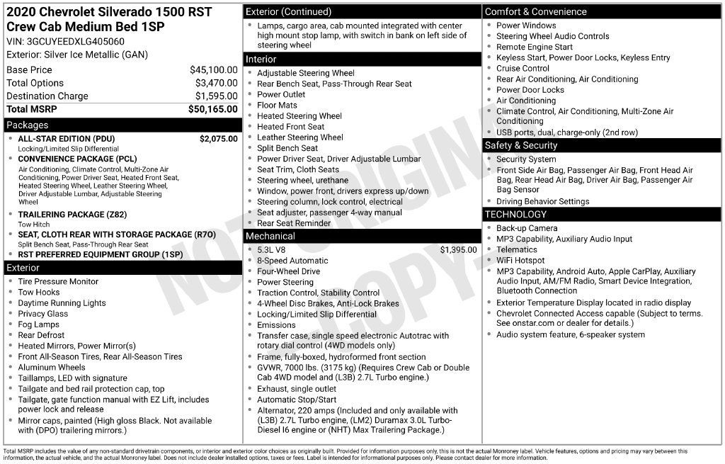 Used 2020 Chevrolet Silverado 1500 RST w/ All-Star Edition AWD/4WD image 4
