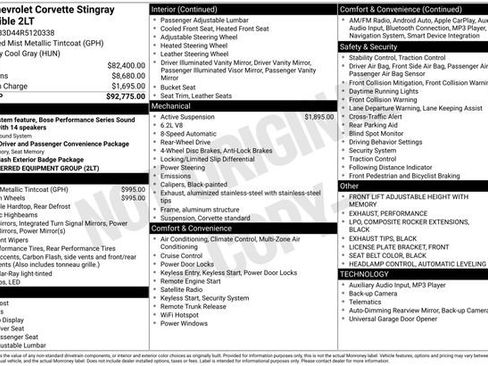 Used 2024 Chevrolet Corvette Stingray Preferred Conv w/ 2LT image 2