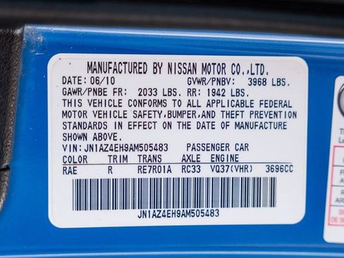 Used 2010 Nissan 370Z Touring w/ Sport Pkg RWD image 70
