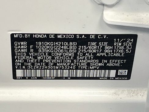 Used 2025 Honda HR-V LX image 29