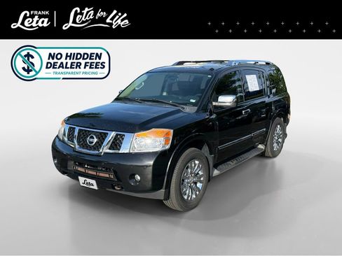 Used 2015 Nissan Armada Platinum w/ 2nd Row Captain Seat Package AWD/4WD image 1