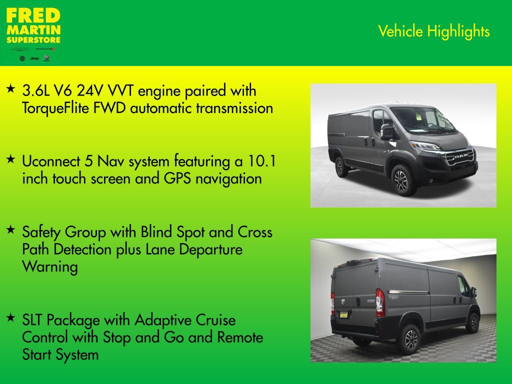 New 2026 RAM ProMaster 1500 w/ Quick Order Package 22G SLT FWD image 7