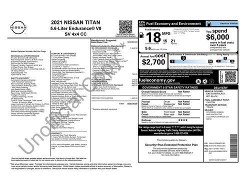 Used 2021 Nissan Titan SV w/ SV Convenience Package image 10