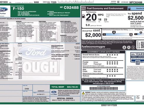 Used 2021 Ford F150 Lariat w/ Equipment Group 502A High AWD/4WD image 5