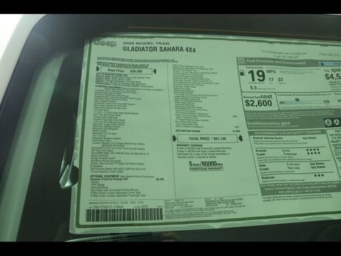New 2026 Jeep Gladiator Sport AWD/4WD image 23