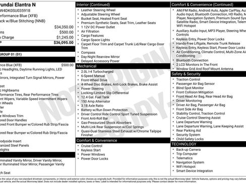 New 2025 Hyundai Elantra N Base image 8