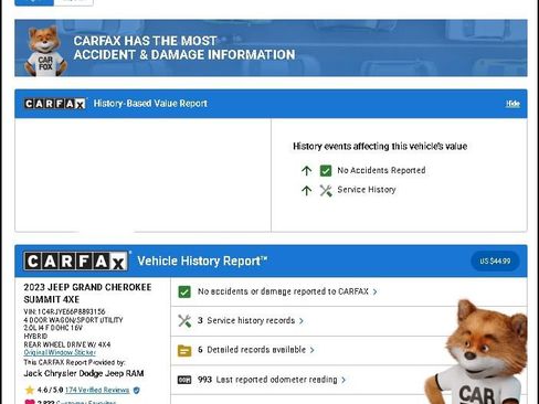 Used 2023 Jeep Grand Cherokee Summit w/ Luxury Tech Group V AWD/4WD image 11