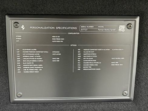 Used 2025 Ferrari Roma Spider RWD image 28