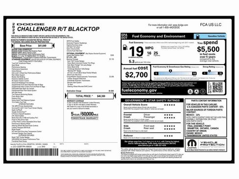 Used 2023 Dodge Challenger R/T w/ Blacktop Package image 2