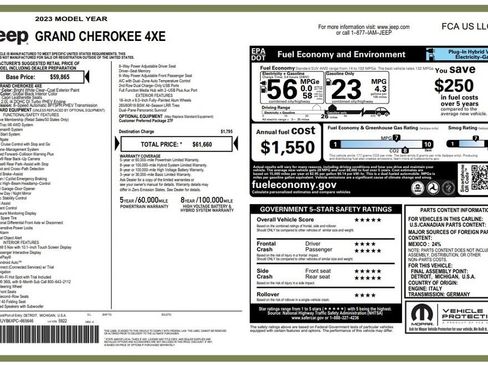 Used 2023 Jeep Grand Cherokee 4WD 4xe image 2