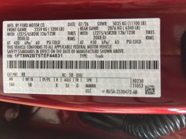 New 2026 Ford F250 Lariat w/ Lariat Ultimate Package AWD/4WD image 14