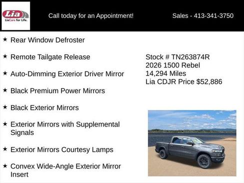 Certified 2026 RAM 1500 Rebel w/ Rebel Level 1 Equipment Group AWD/4WD image 16