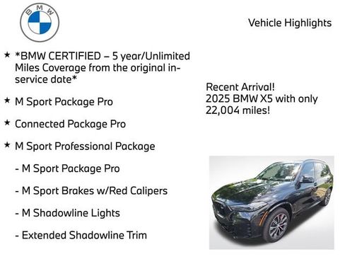 Used 2025 BMW X5 M60i w/ Climate Comfort Package AWD/4WD image 4