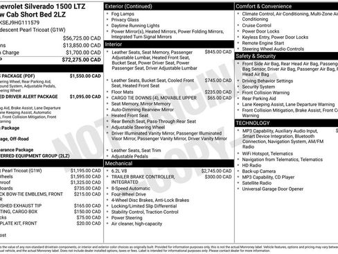 Used 2017 Chevrolet Silverado 1500 LTZ Z71 w/ LTZ Plus Package AWD/4WD image 4