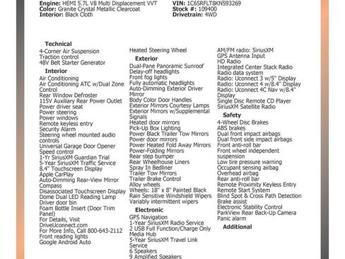 Used 2019 RAM 1500 Rebel w/ Rebel Level 2 Equipment Group image 33