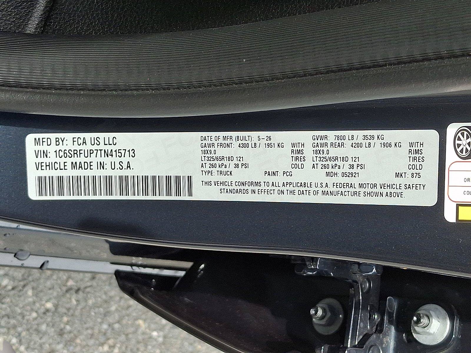 New 2026 RAM 1500 RHO AWD/4WD image 16