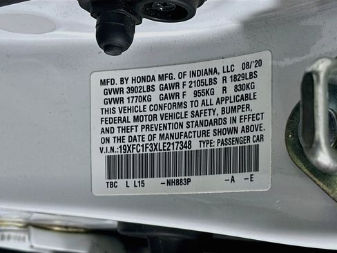 Used 2020 Honda Civic EX image 12