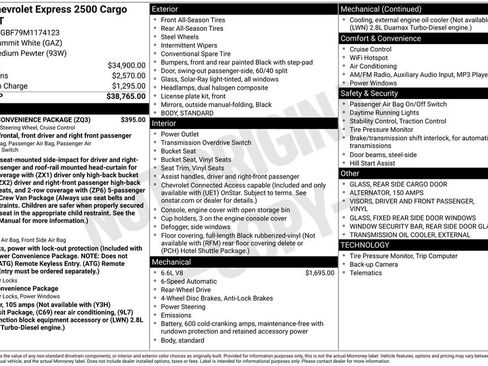 Used 2021 Chevrolet Express 2500 Extended w/ Driver Convenience Package image 5