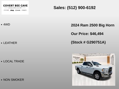 Used 2024 RAM 2500 Big Horn AWD/4WD image 7