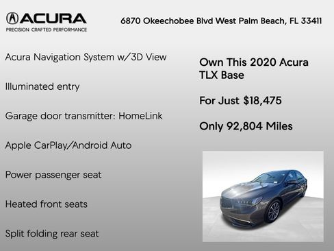 Used 2020 Acura TLX w/ Technology Package FWD image 14