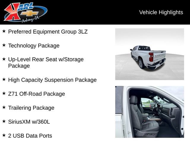 Used 2024 Chevrolet Silverado 1500 High Country w/ Technology Package AWD/4WD image 2