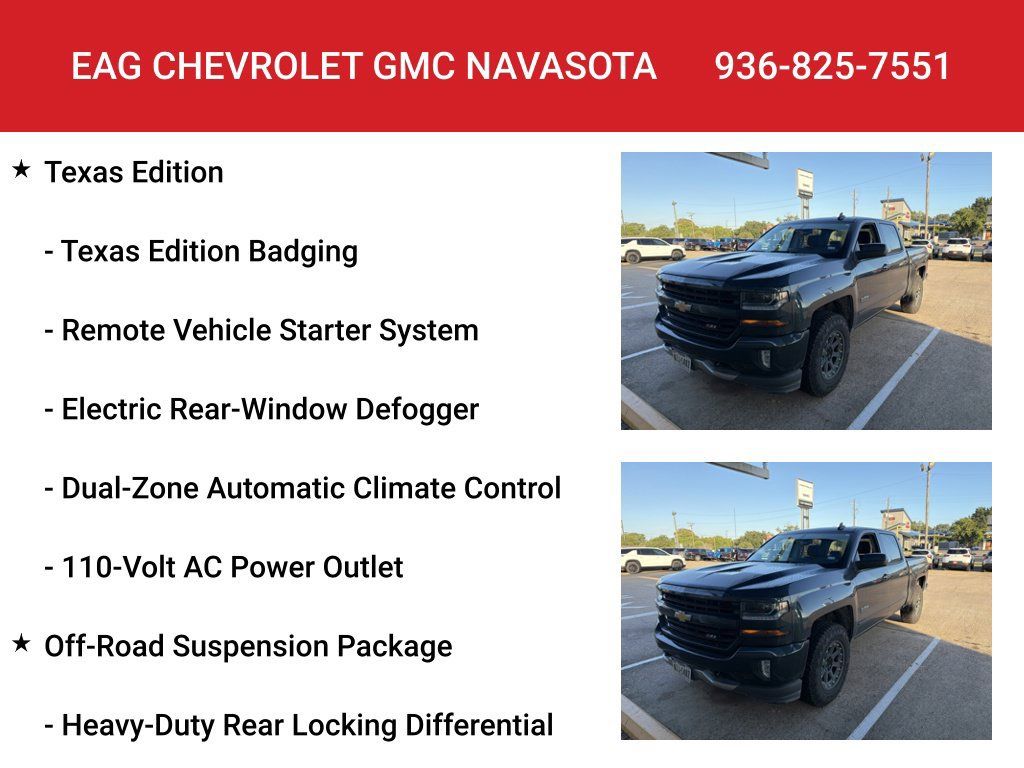 Used 2018 Chevrolet Silverado 1500 LT w/ Texas Edition AWD/4WD image 8