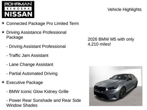 Used 2026 BMW M5 w/ Executive Package AWD/4WD image 8