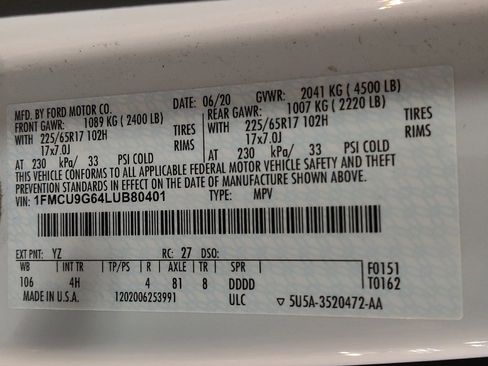 Used 2020 Ford Escape SE AWD/4WD image 33