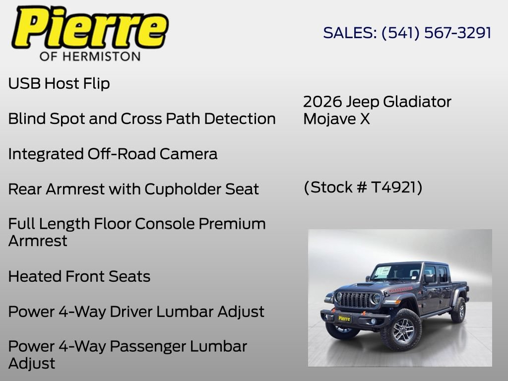 New 2026 Jeep Gladiator Mojave AWD/4WD image 36