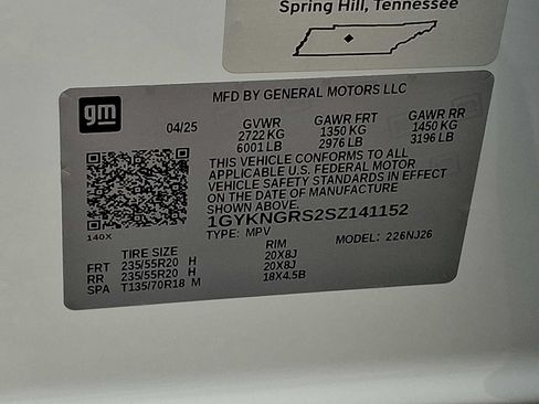 Certified 2025 Cadillac XT5 Sportv w/ Technology Package AWD/4WD image 21
