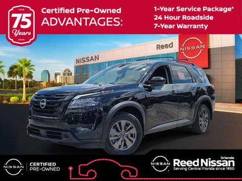 Certified 2024 Nissan Pathfinder SV w/ Black Appearance Package FWD image 1