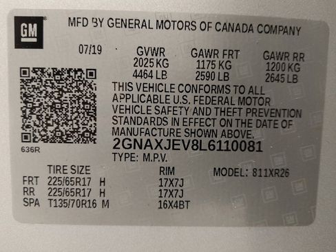 Used 2020 Chevrolet Equinox LT w/ Driver Convenience Package FWD image 33
