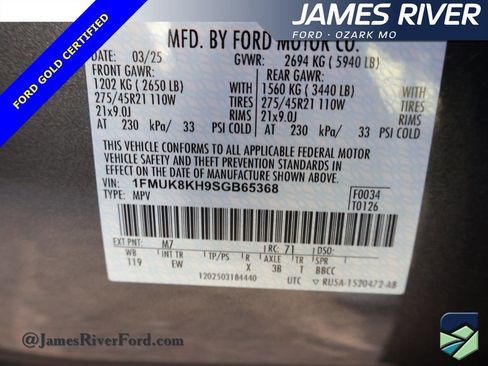 Certified 2025 Ford Explorer ST-Line w/ ST-Line Street Pack image 41