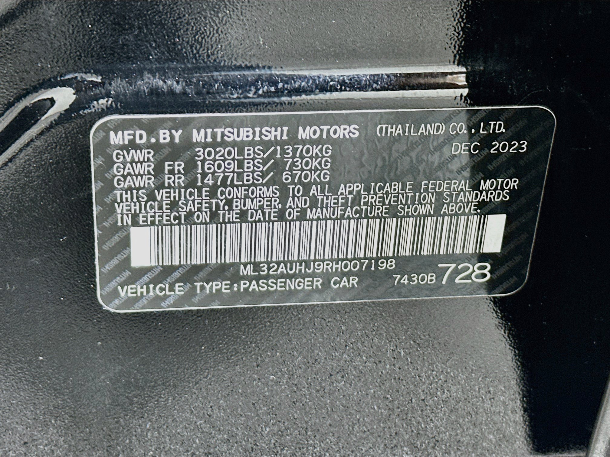 Used 2024 Mitsubishi Mirage ES FWD image 12