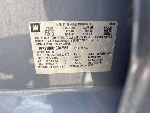 Used 2016 GMC Yukon SLT w/ Open Road Package RWD image 22