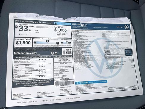 New 2026 Volkswagen Jetta SE FWD image 18
