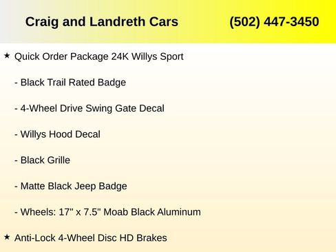 Used 2020 Jeep Wrangler Unlimited Willys image 10