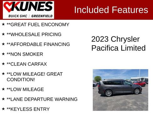 Used 2023 Chrysler Pacifica Limited FWD image 3